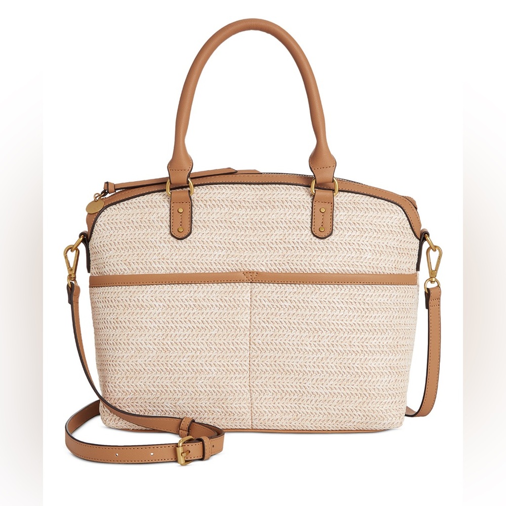 Style & Co Medium Straw Dome Satchel